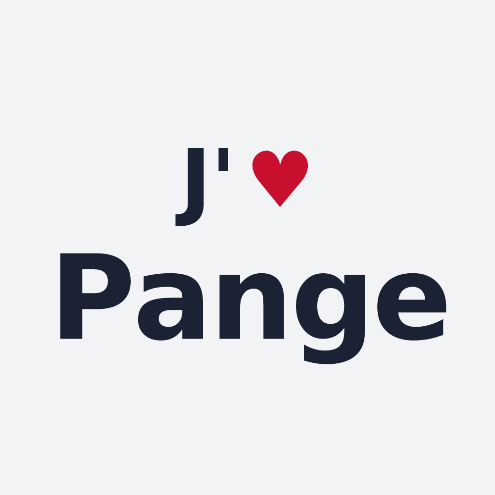 Poster personnalisé Pange — design J'aime Pange