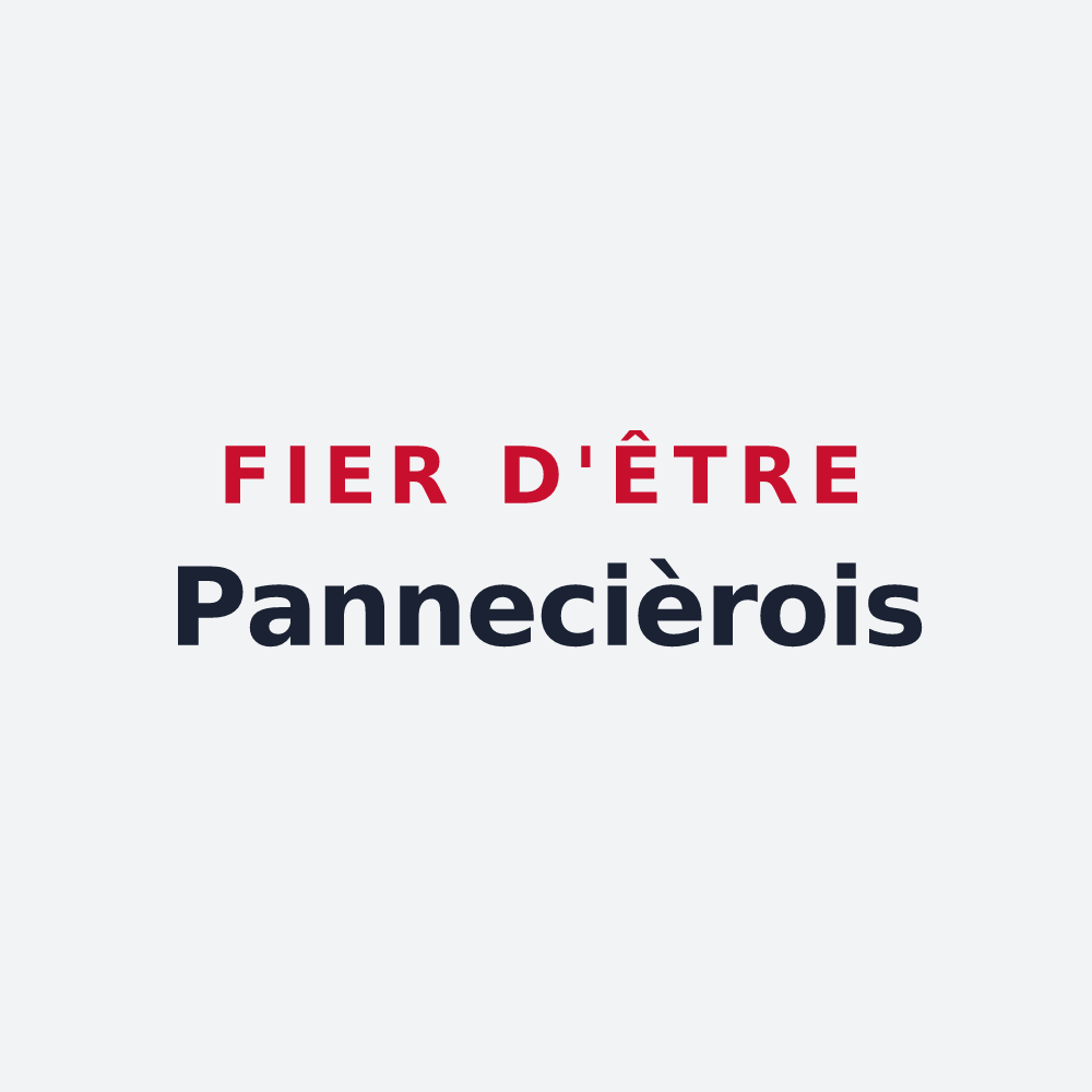 Poster « Fier d'être Pannecièrois » — design pour Pannecières