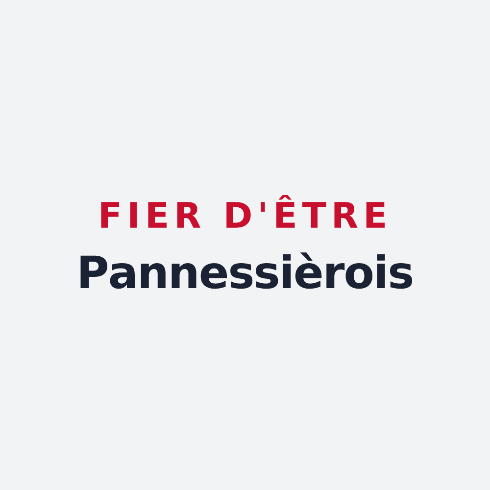 Poster « Fier d'être Pannessièrois » — design pour Pannessières