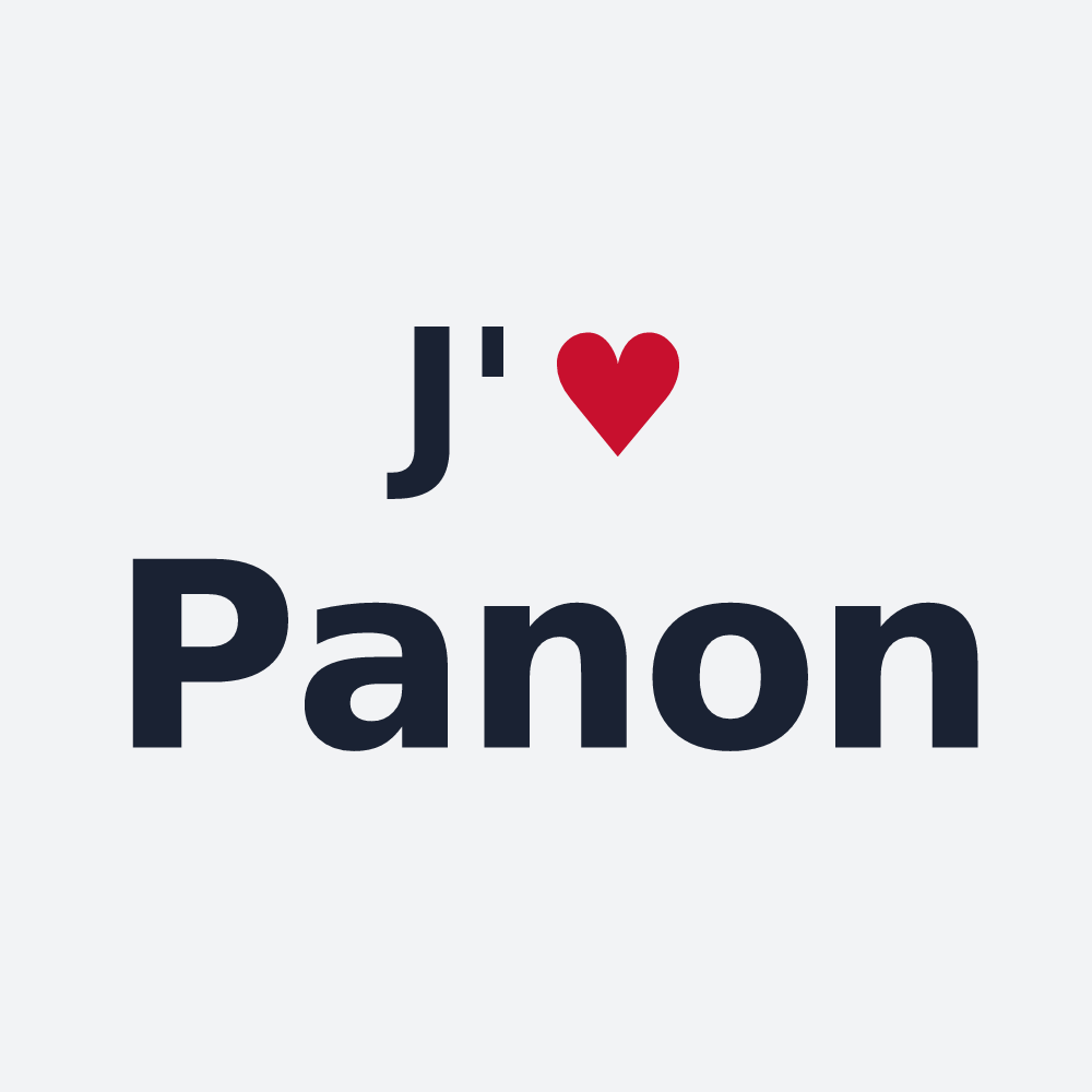 Poster personnalisé Panon — design J'aime Panon