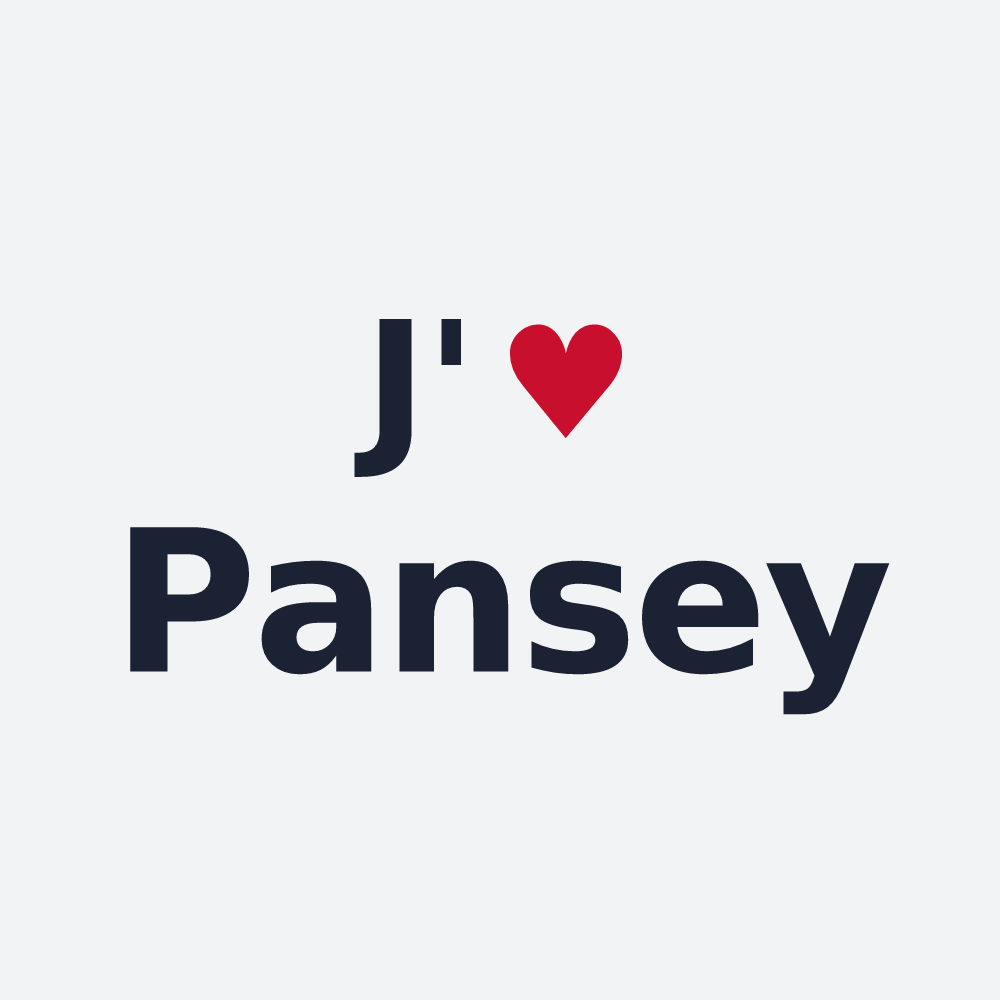 Poster personnalisé Pansey — design J'aime Pansey