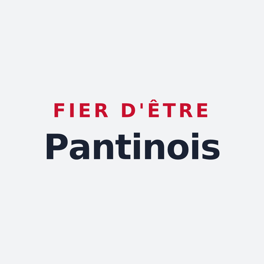 Poster « Fier d'être Pantinois » — design pour Pantin