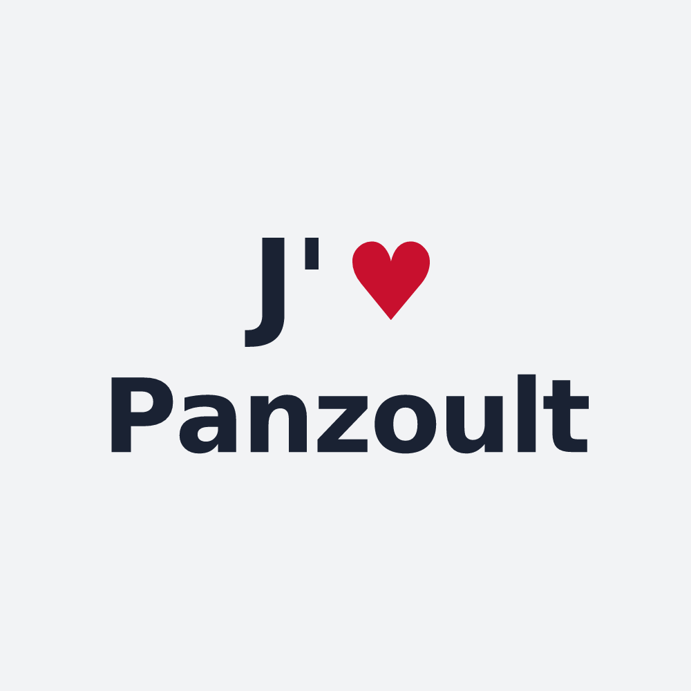 Poster personnalisé Panzoult — design J'aime Panzoult
