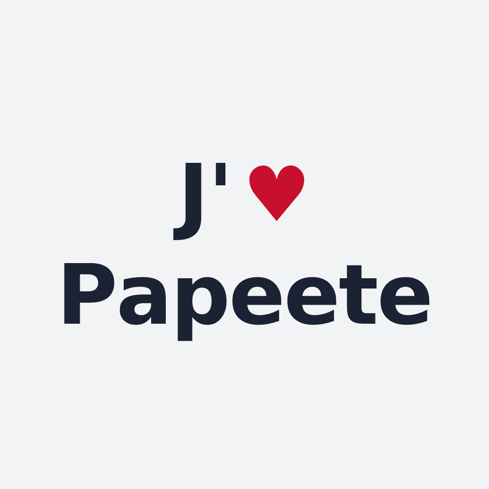 Poster personnalisé Papeete — design J'aime Papeete