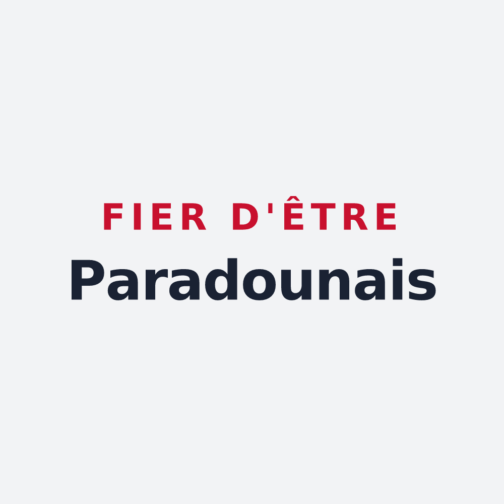 Poster « Fier d'être Paradounais » — design pour Paradou