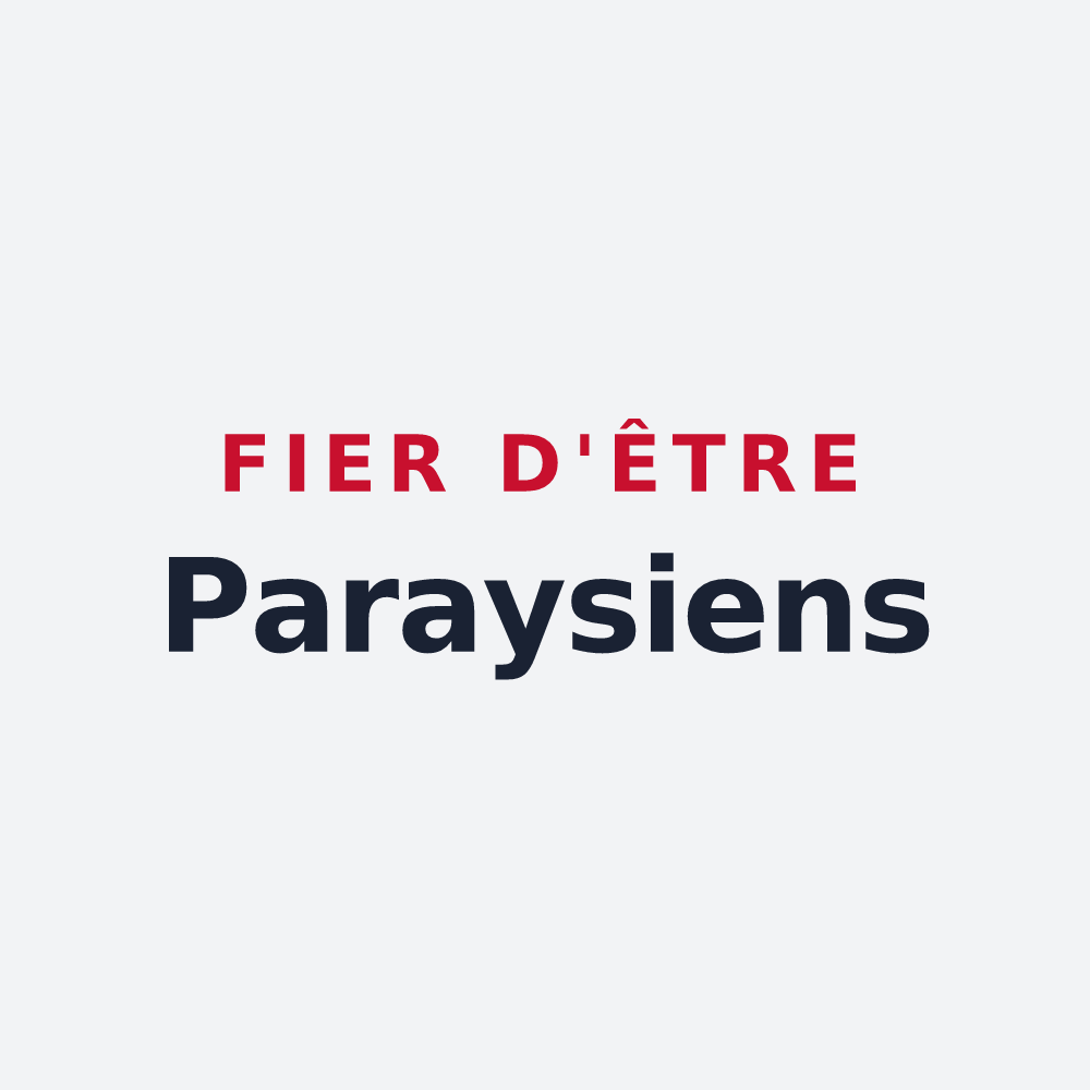 Poster « Fier d'être Paraysiens » — design pour Paray-le-Frésil