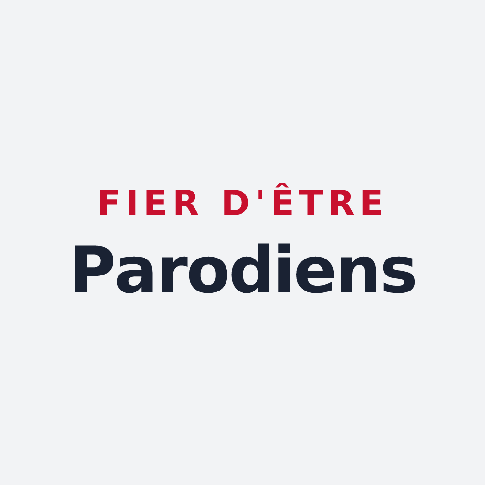 Poster « Fier d'être Parodiens » — design pour Paray-le-Monial