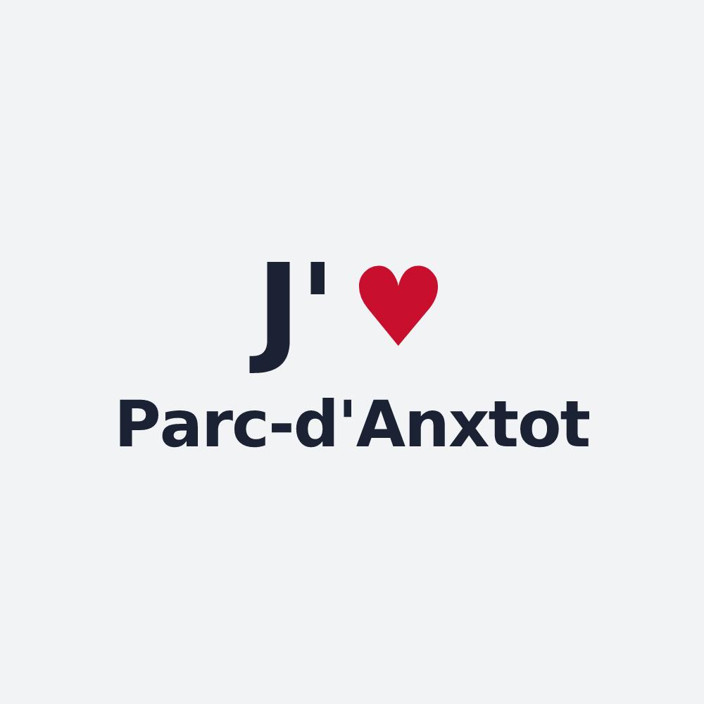 Poster personnalisé Parc-d'Anxtot — design J'aime Parc-d'Anxtot