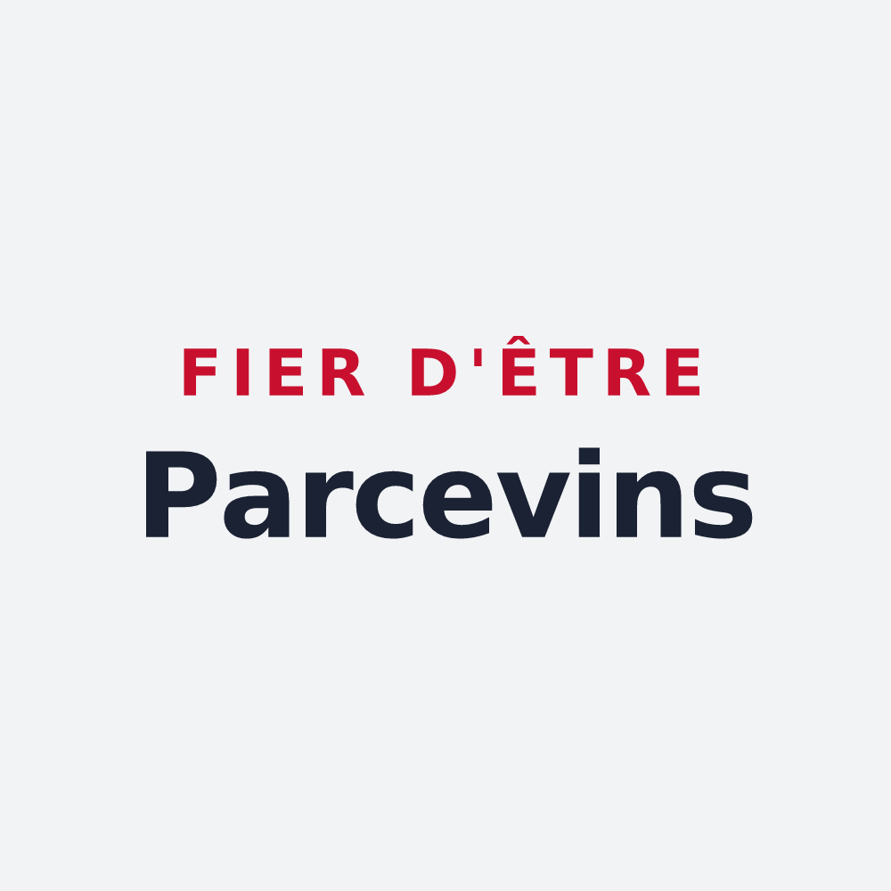 Poster « Fier d'être Parcevins » — design pour Parcieux