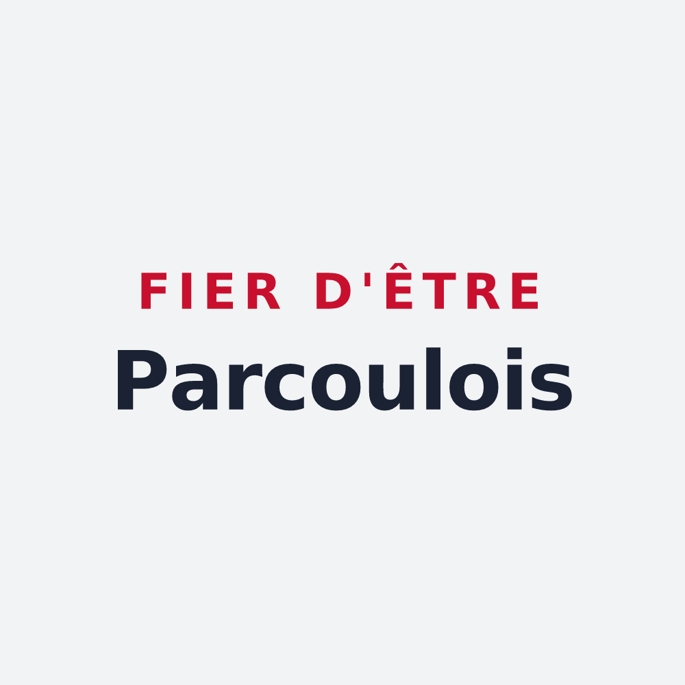 Poster « Fier d'être Parcoulois » — design pour Parcoul-Chenaud