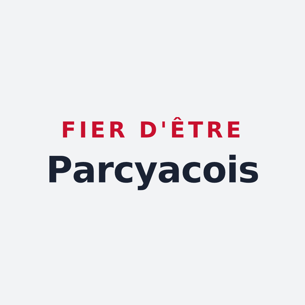 Poster « Fier d'être Parcyacois » — design pour Parcy-et-Tigny