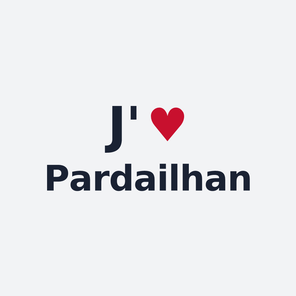 Poster personnalisé Pardailhan — design J'aime Pardailhan