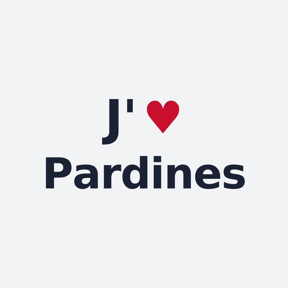 Poster personnalisé Pardines — design J'aime Pardines