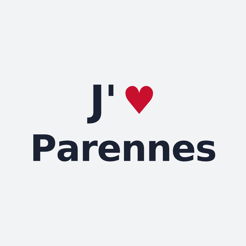 Poster personnalisé Parennes — design J'aime Parennes