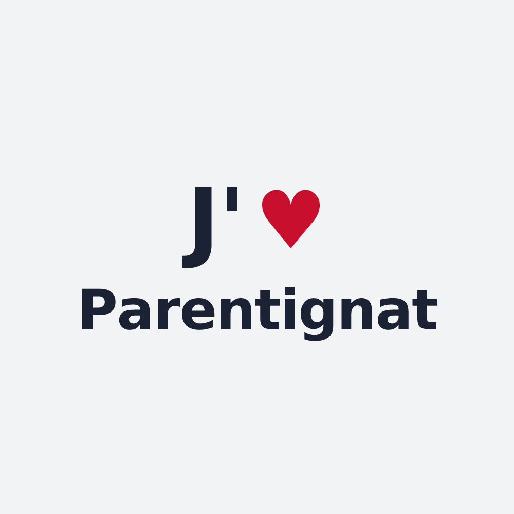 Poster personnalisé Parentignat — design J'aime Parentignat