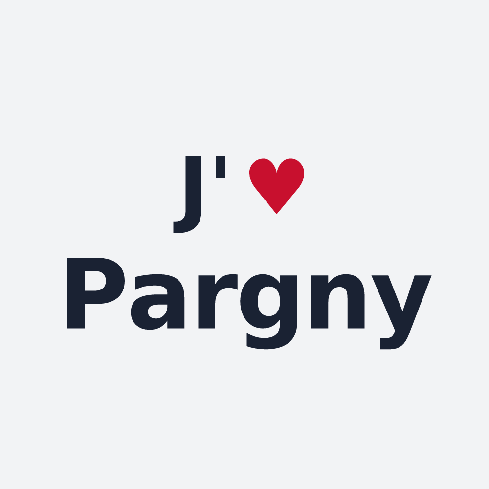 Poster personnalisé Pargny — design J'aime Pargny
