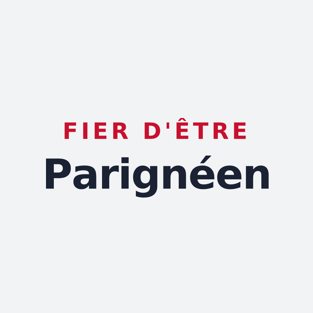Poster « Fier d'être Parignéen » — design pour Parigné-l'Évêque