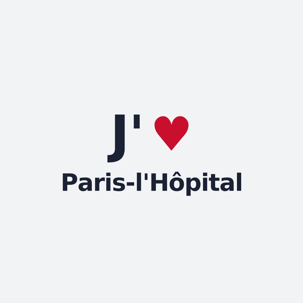 Poster personnalisé Paris-l'Hôpital — design J'aime Paris-l'Hôpital