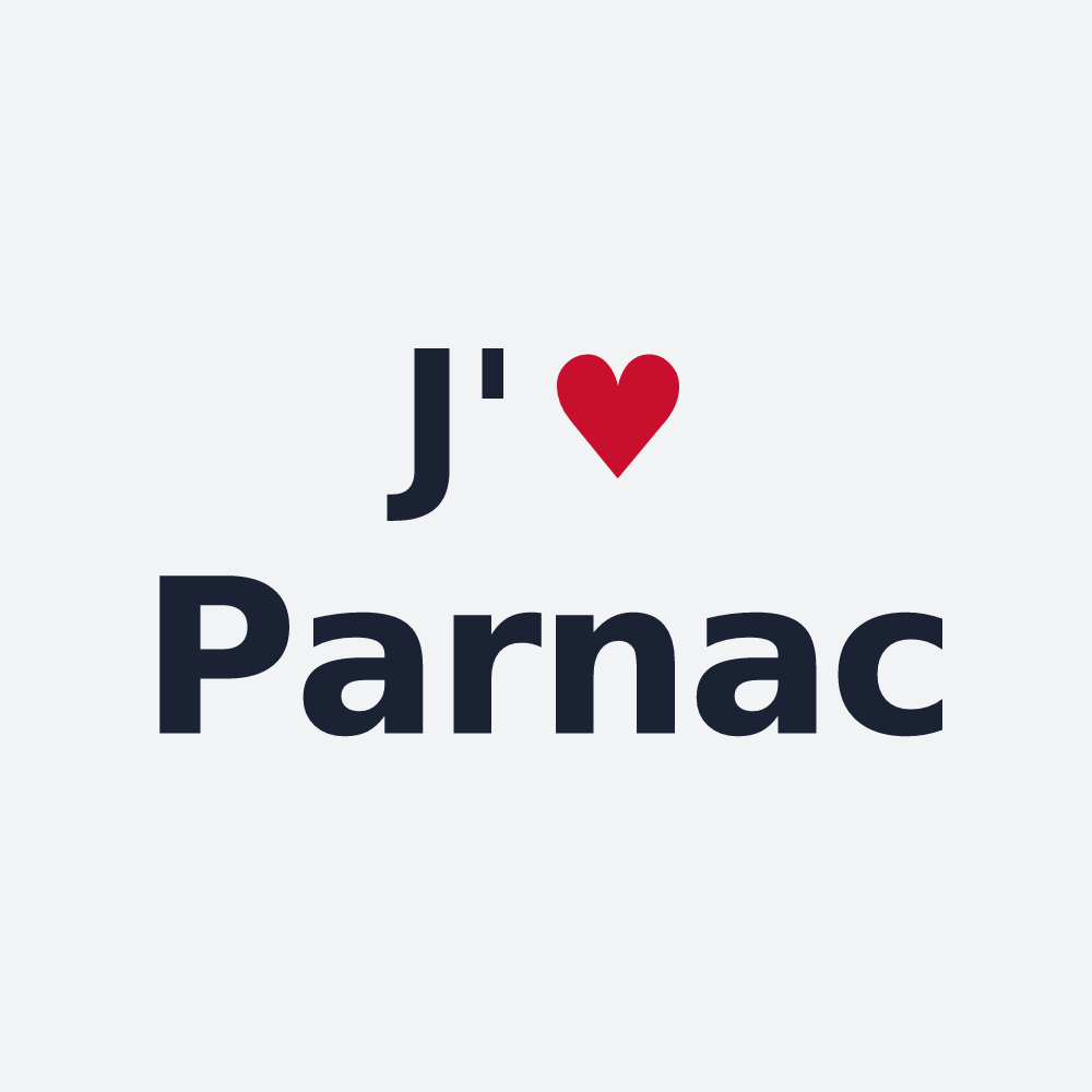 Poster personnalisé Parnac — design J'aime Parnac