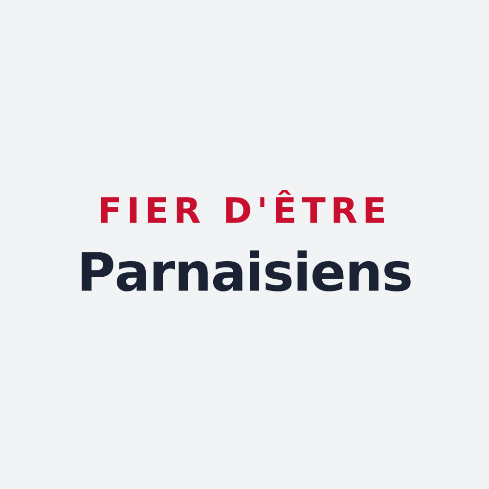 Poster « Fier d'être Parnaisiens » — design pour Parnay