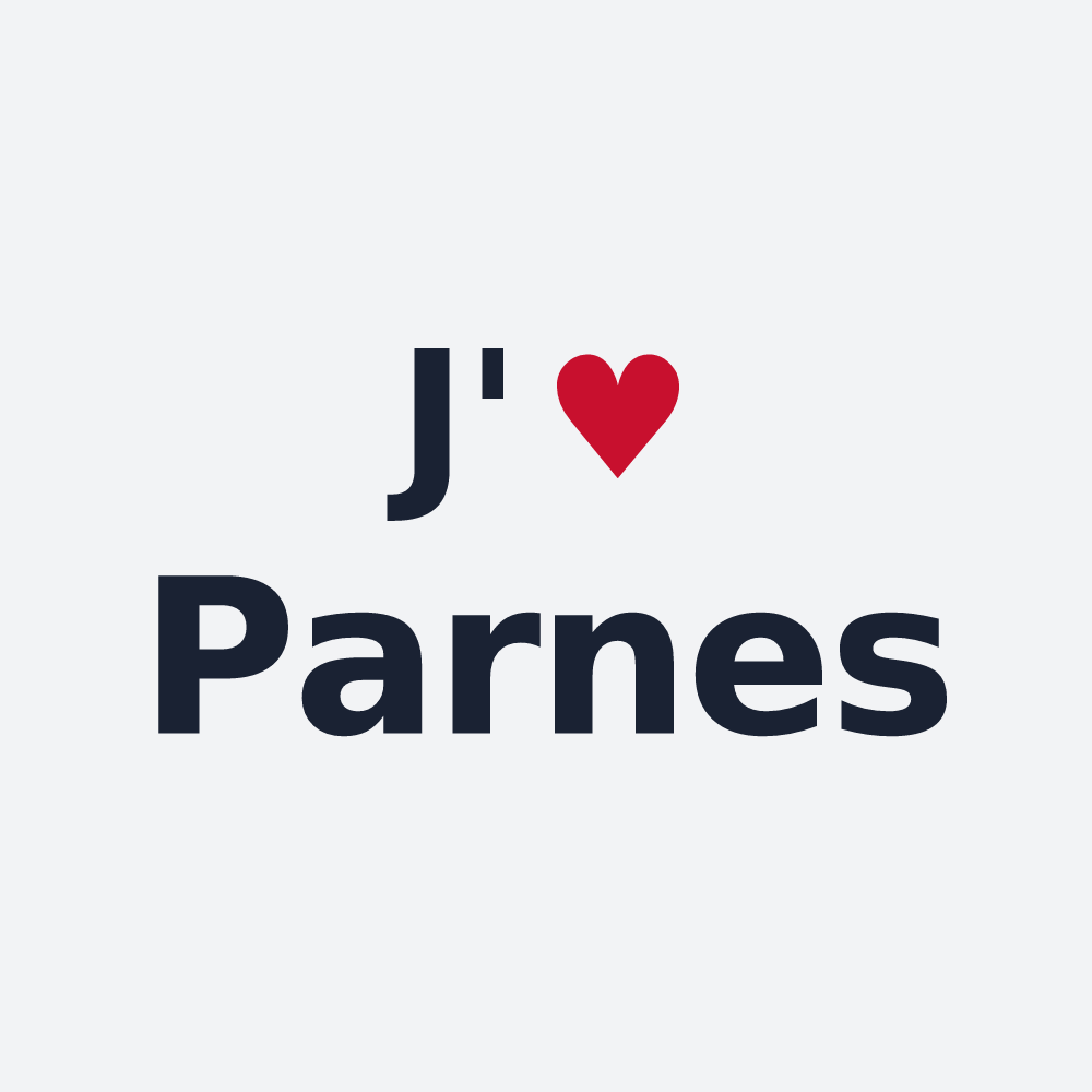 Poster personnalisé Parnes — design J'aime Parnes
