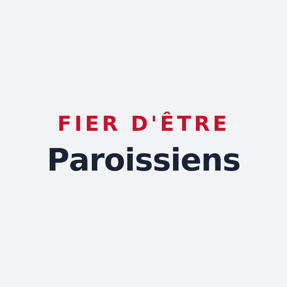 Poster « Fier d'être Paroissiens » — design pour Paroy-sur-Saulx