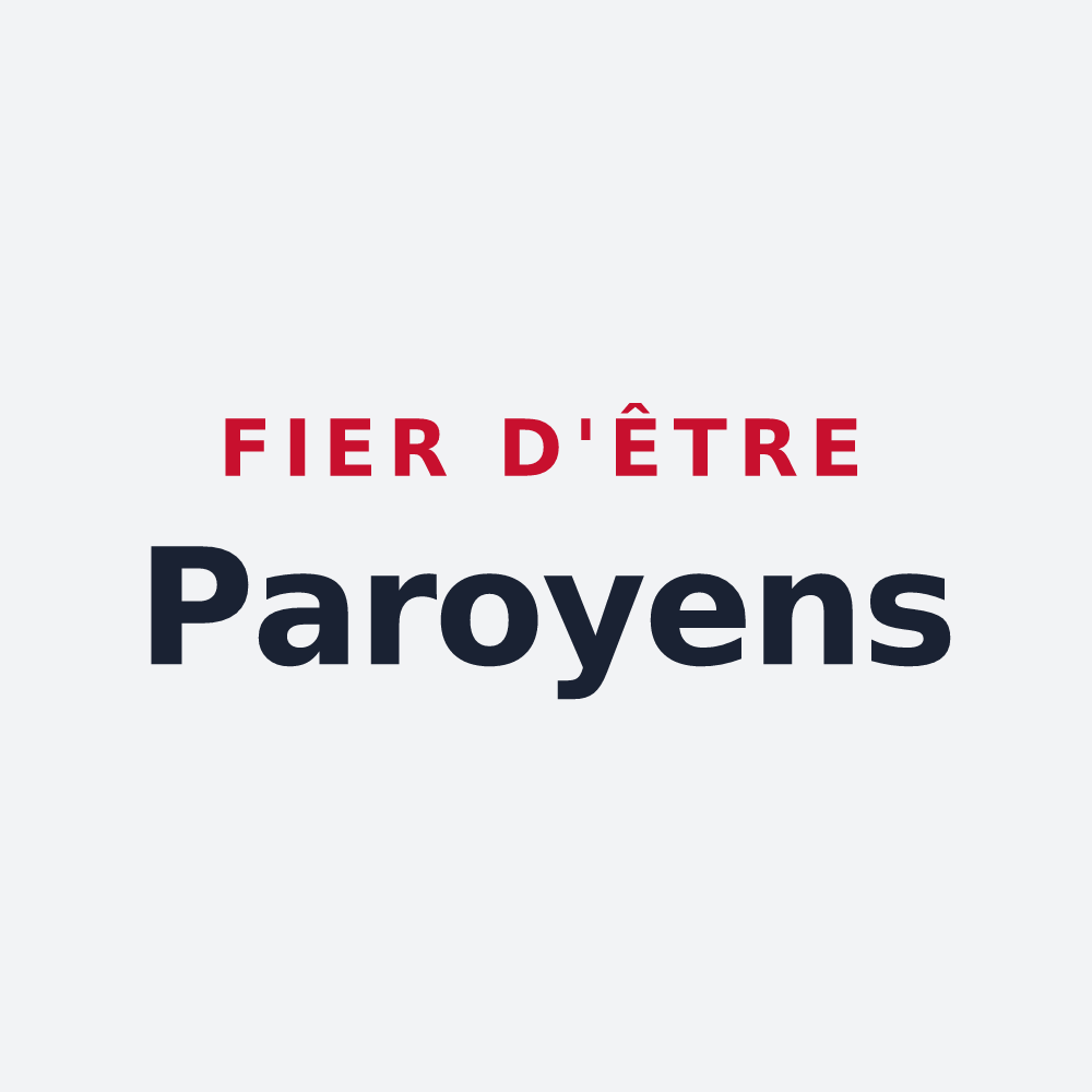 Poster « Fier d'être Paroyens » — design pour Paroy