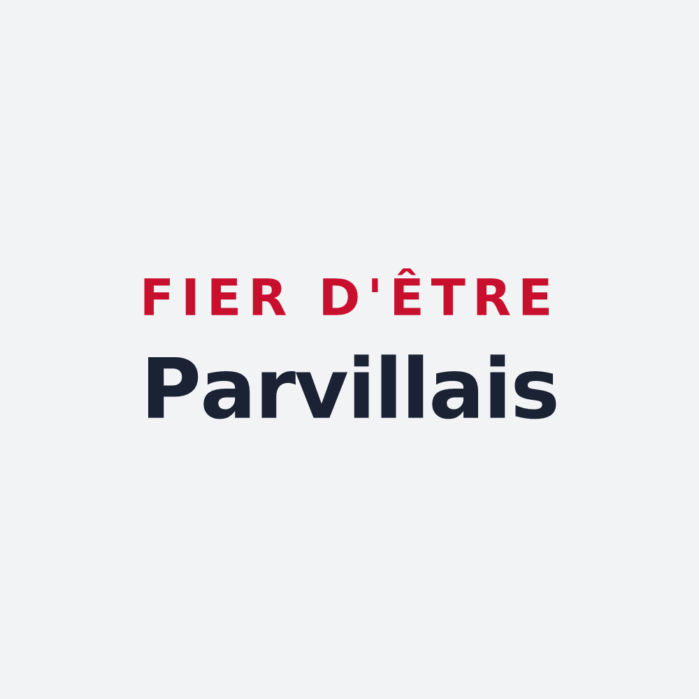 Poster « Fier d'être Parvillais » — design pour Parville