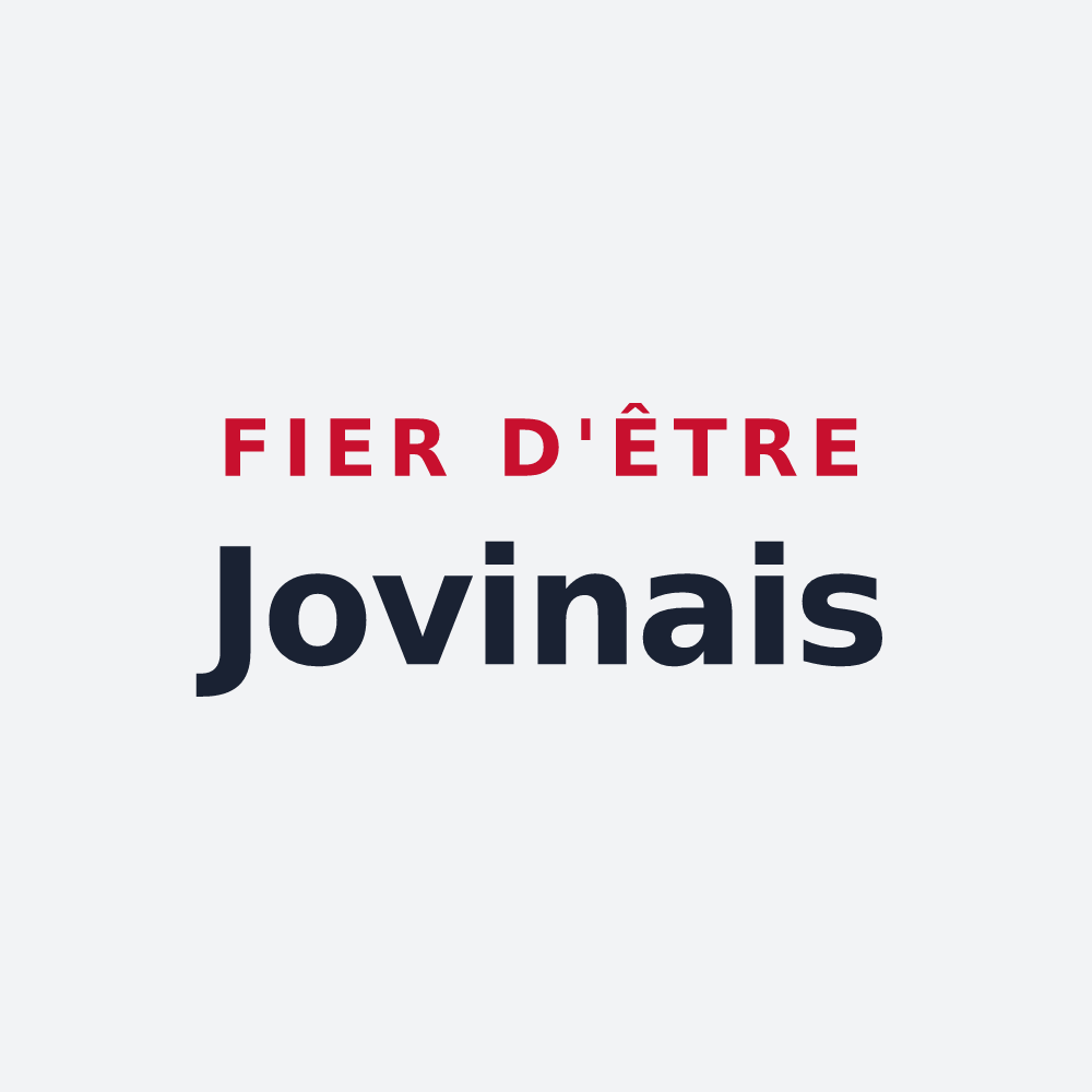 Poster « Fier d'être Jovinais » — design pour Pas-de-Jeu