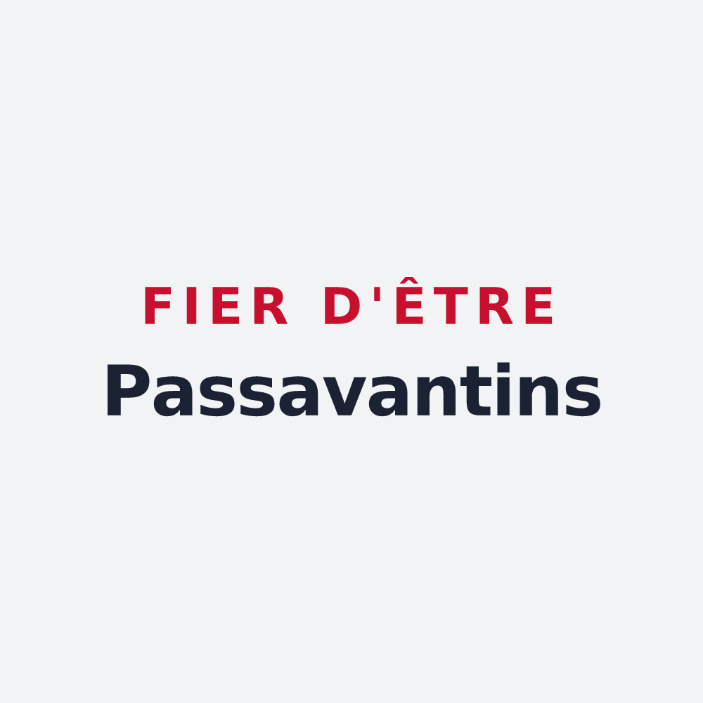 Poster « Fier d'être Passavantins » — design pour Passavant-en-Argonne