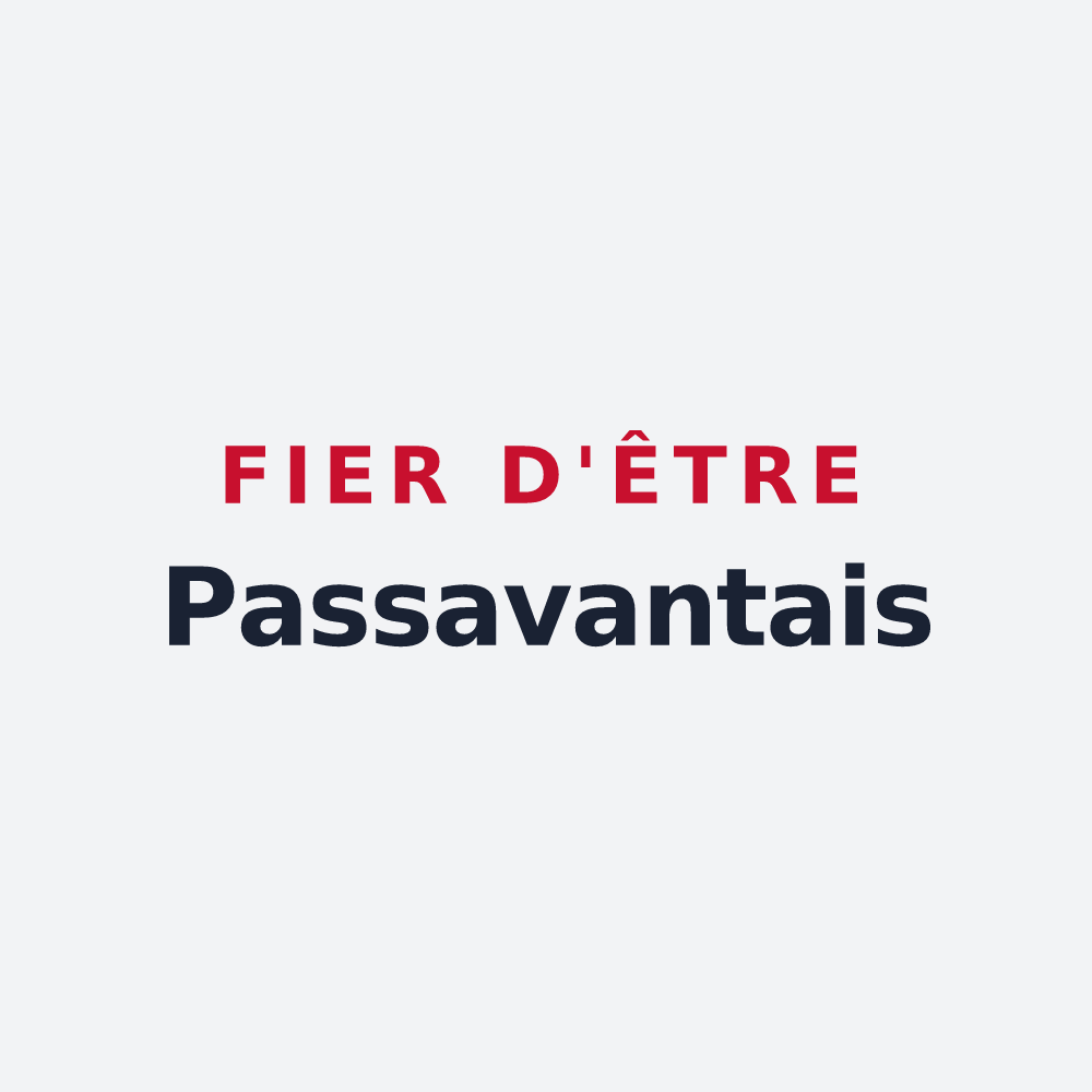 Poster « Fier d'être Passavantais » — design pour Passavant-sur-Layon