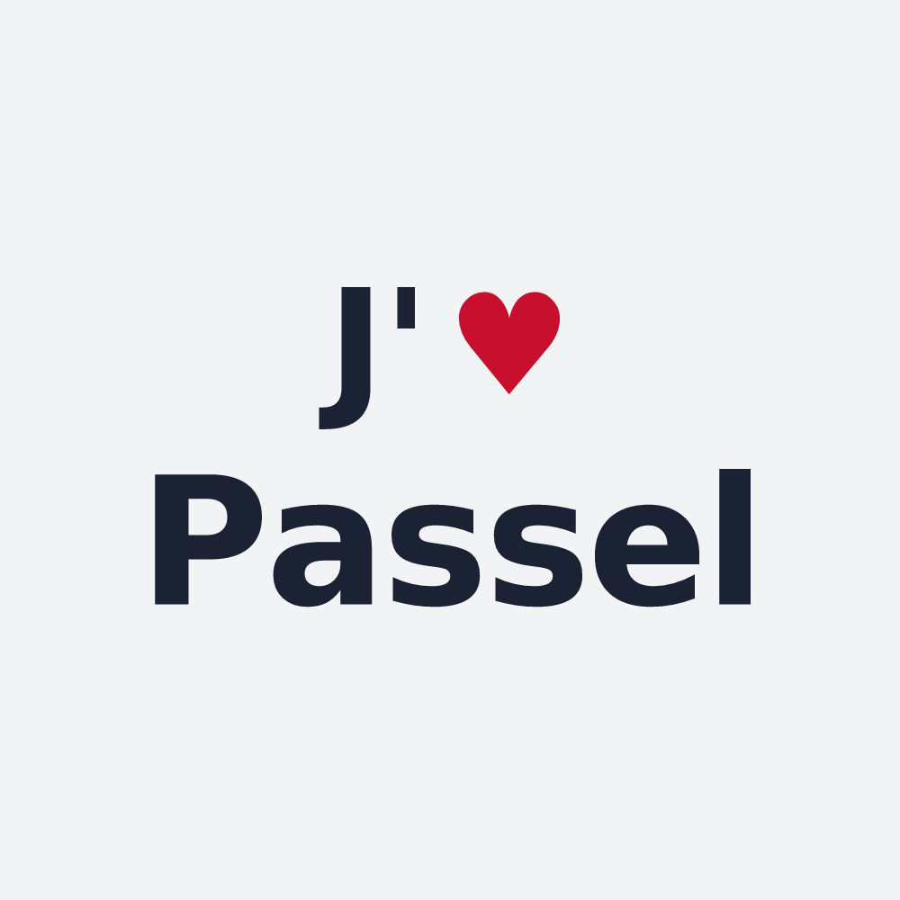 Poster personnalisé Passel — design J'aime Passel