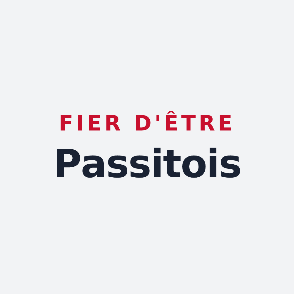 Poster « Fier d'être Passitois » — design pour Passy-sur-Seine