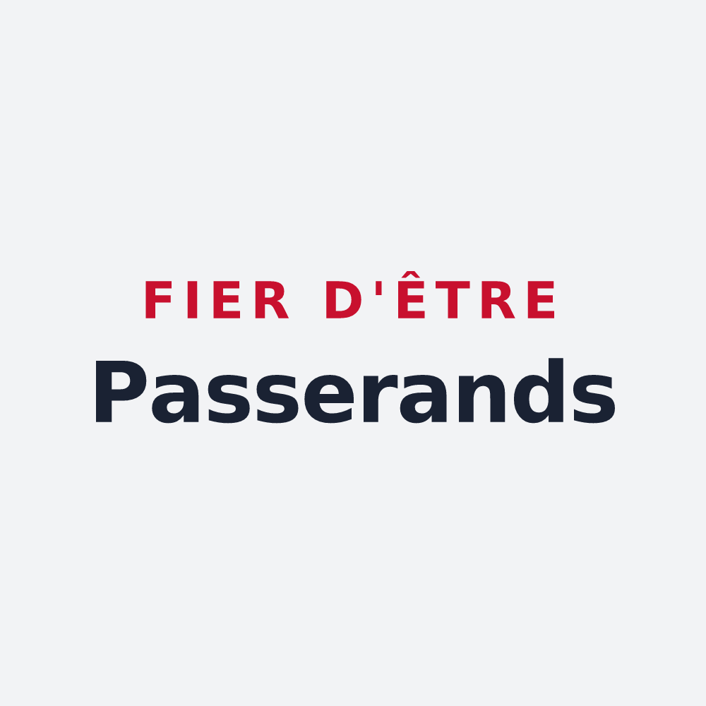 Poster « Fier d'être Passerands » — design pour Passy