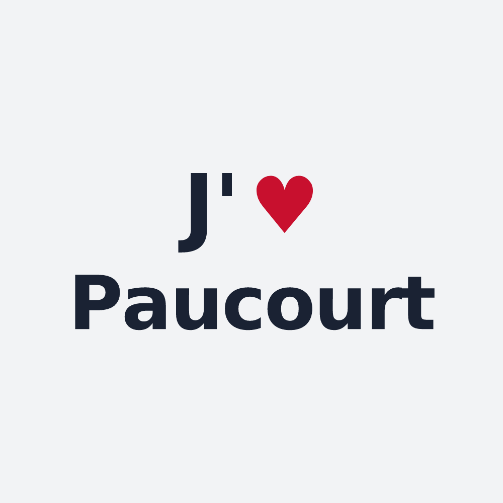 Poster personnalisé Paucourt — design J'aime Paucourt