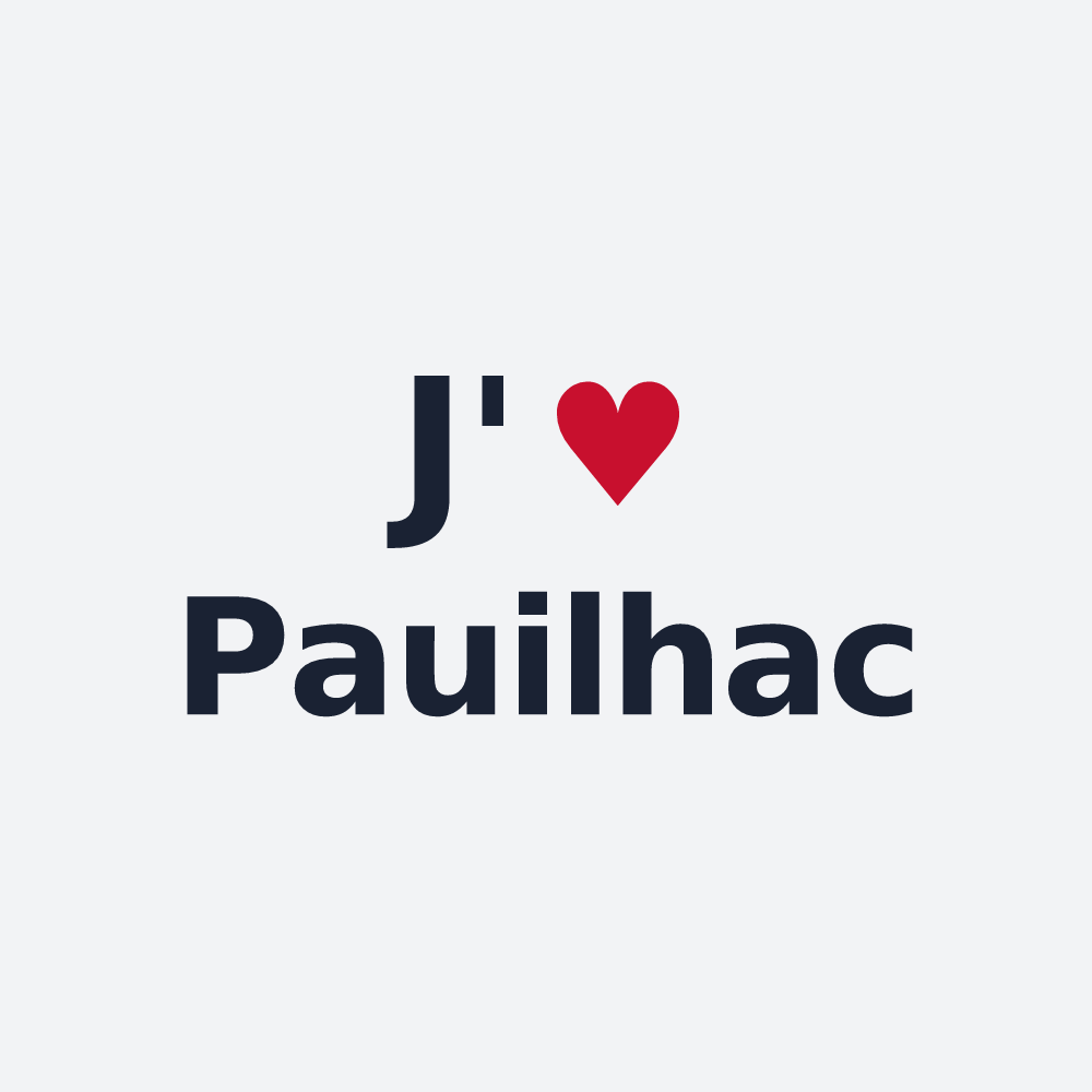 Poster personnalisé Pauilhac — design J'aime Pauilhac