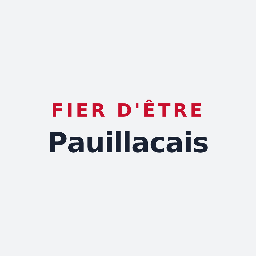 Poster « Fier d'être Pauillacais » — design pour Pauillac