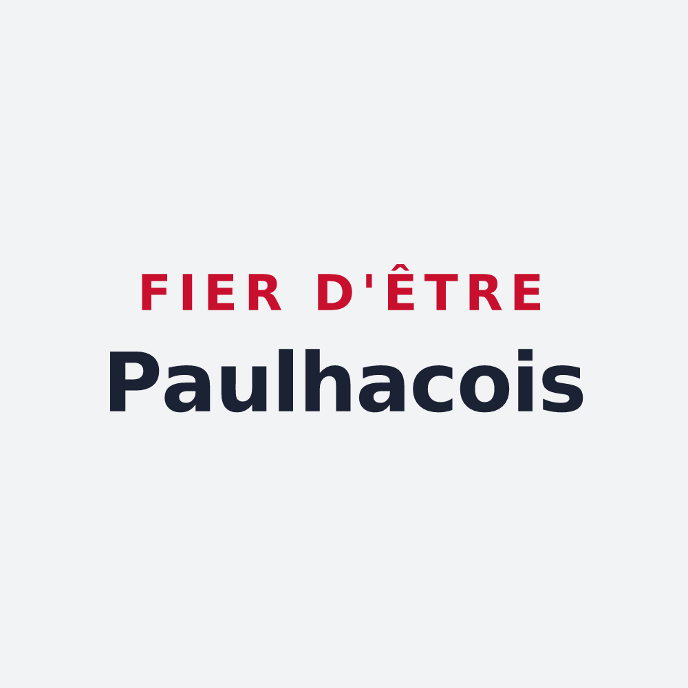 Poster « Fier d'être Paulhacois » — design pour Paulhac