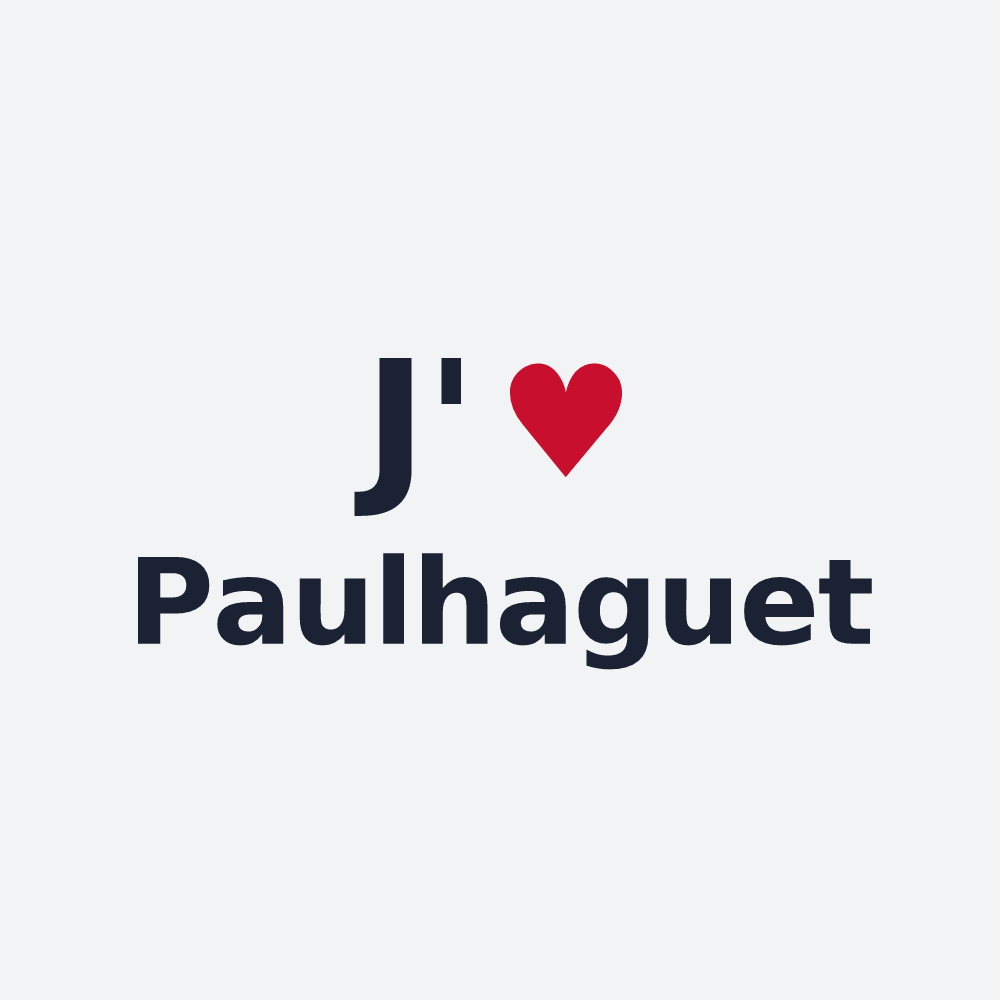 Poster personnalisé Paulhaguet — design J'aime Paulhaguet