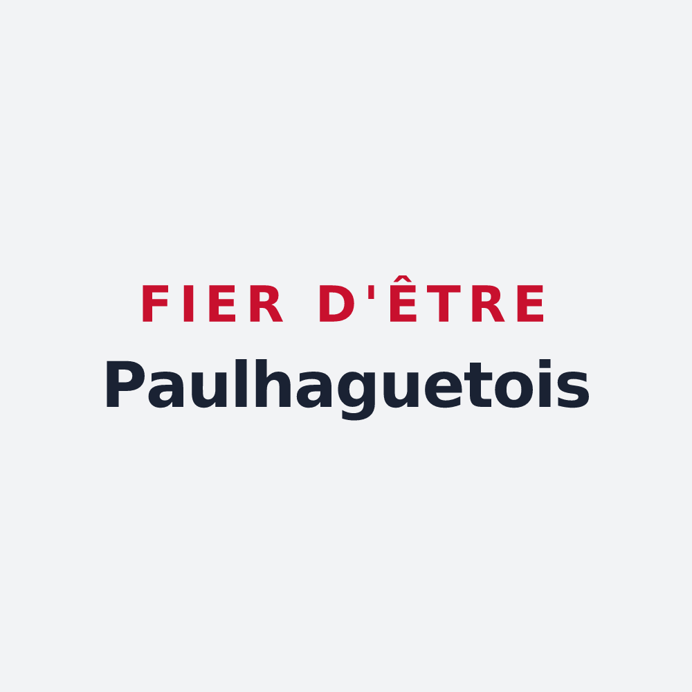 Poster « Fier d'être Paulhaguetois » — design pour Paulhaguet