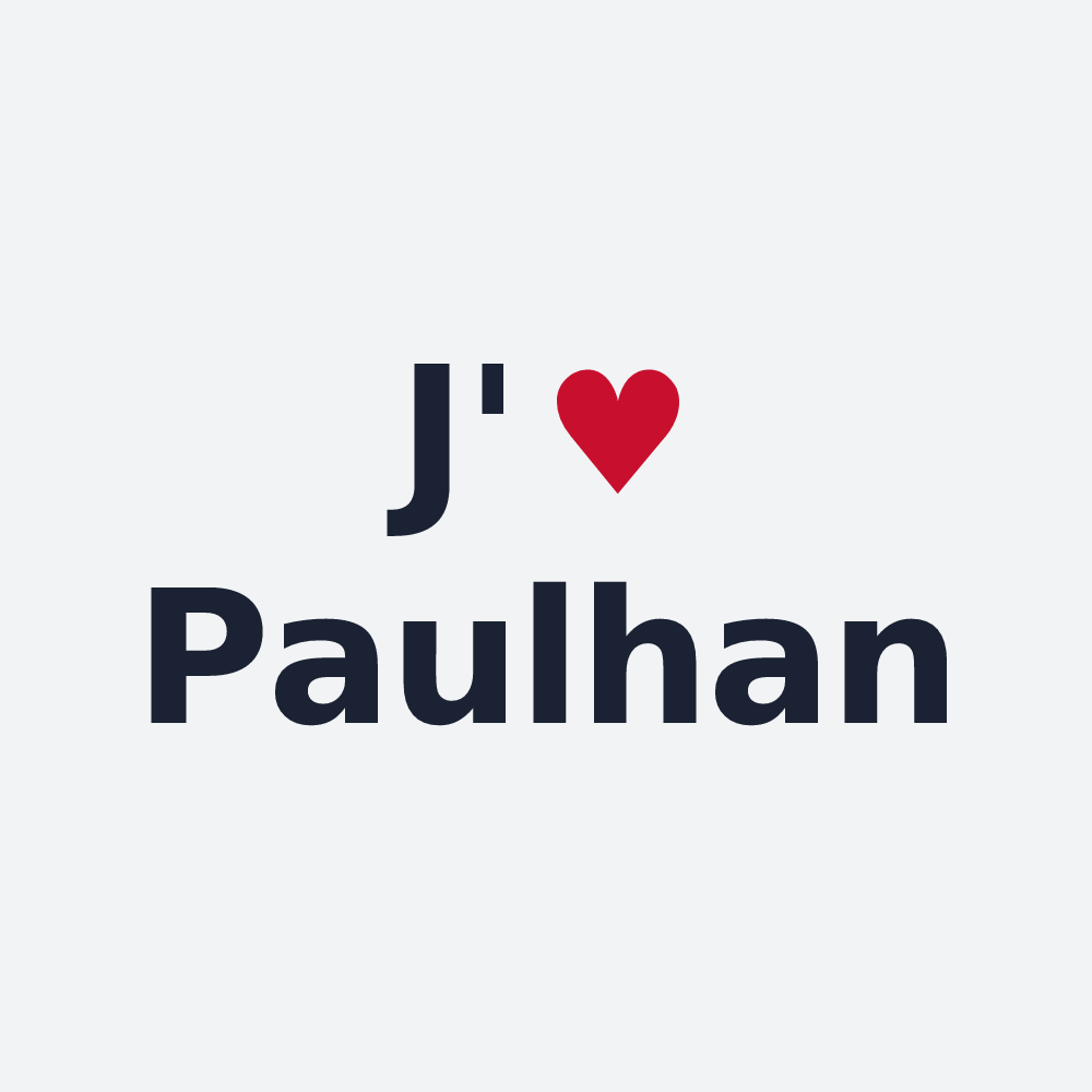 Poster personnalisé Paulhan — design J'aime Paulhan