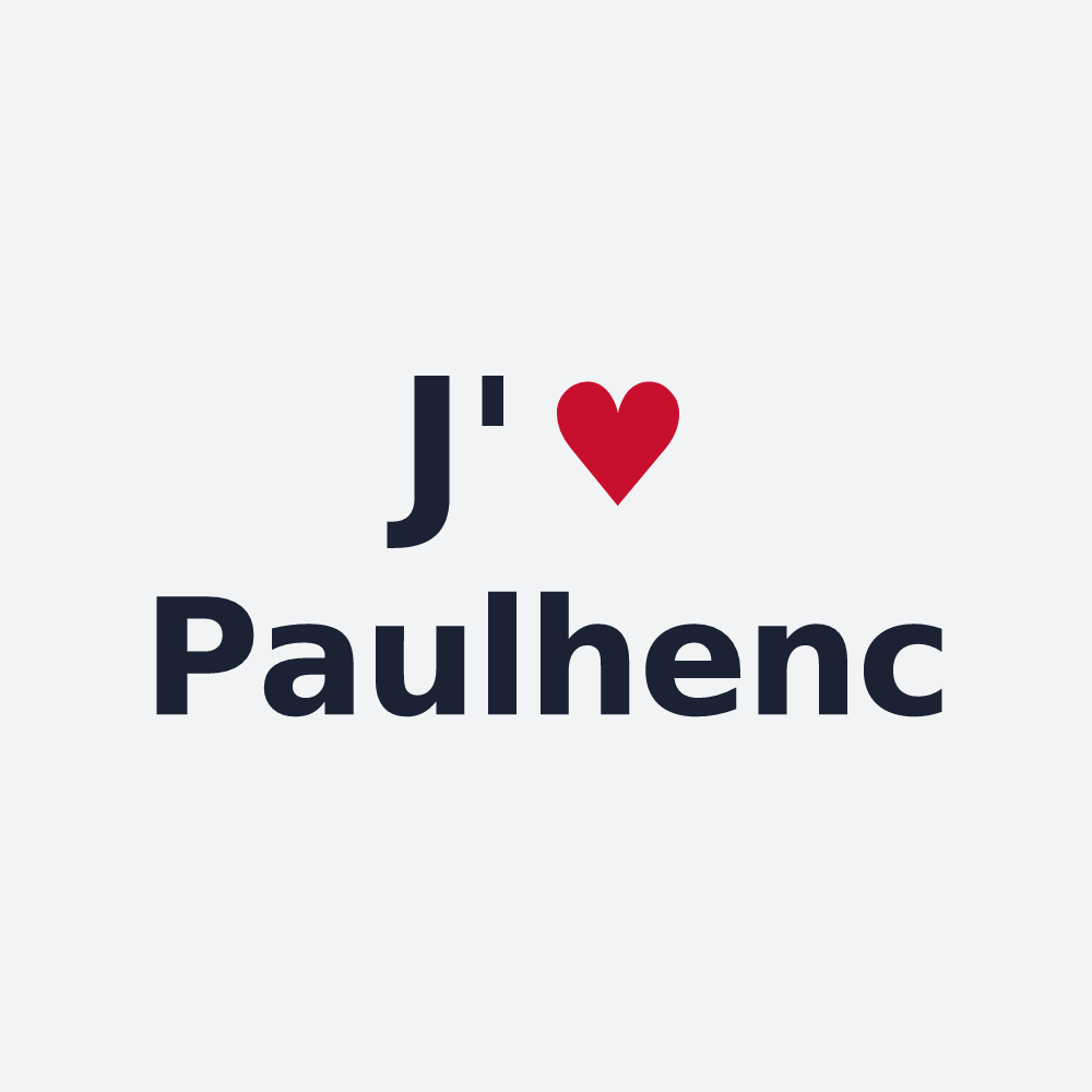 Poster personnalisé Paulhenc — design J'aime Paulhenc
