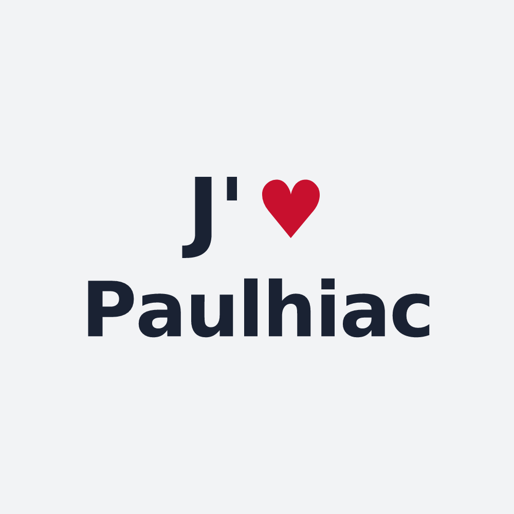 Poster personnalisé Paulhiac — design J'aime Paulhiac