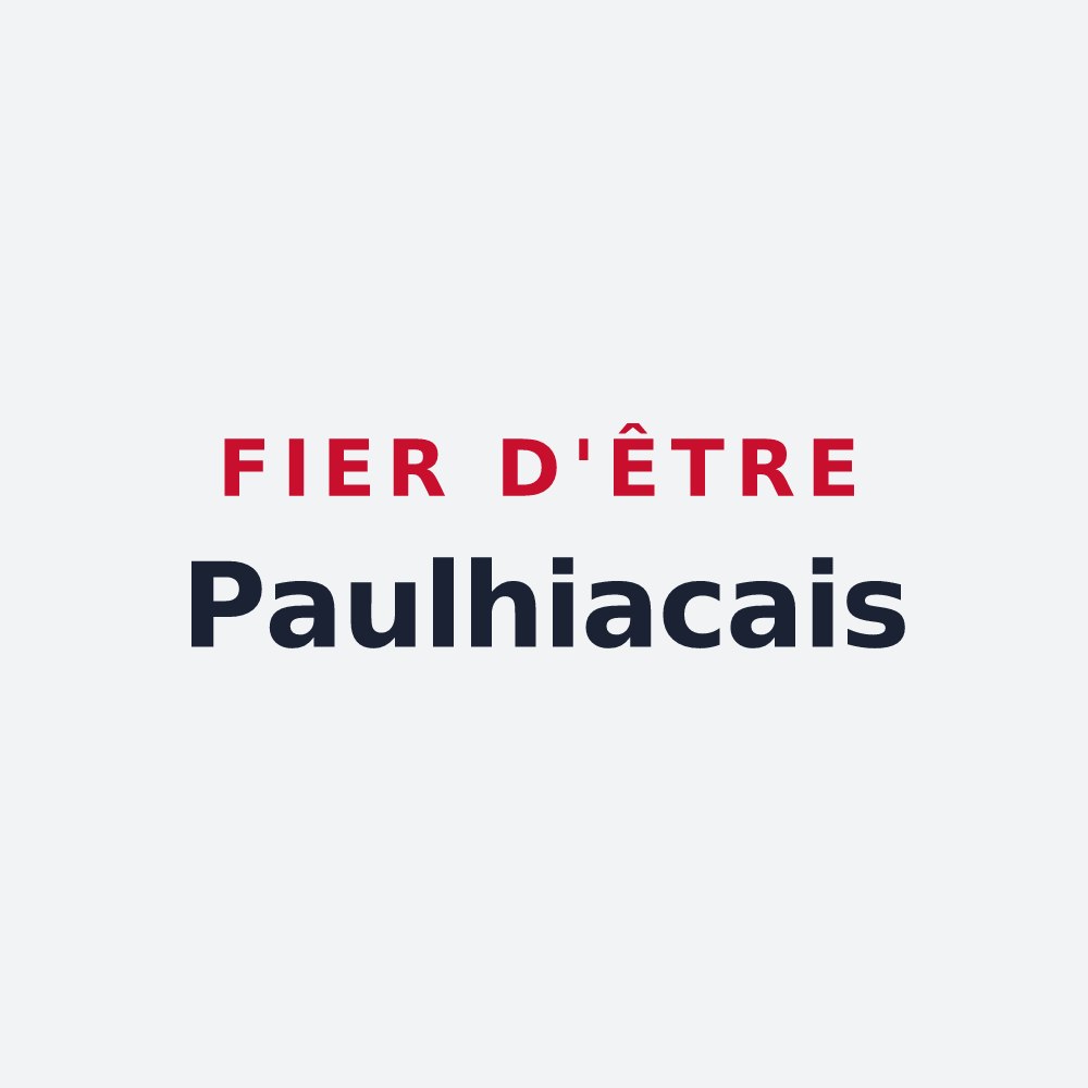 Poster « Fier d'être Paulhiacais » — design pour Paulhiac