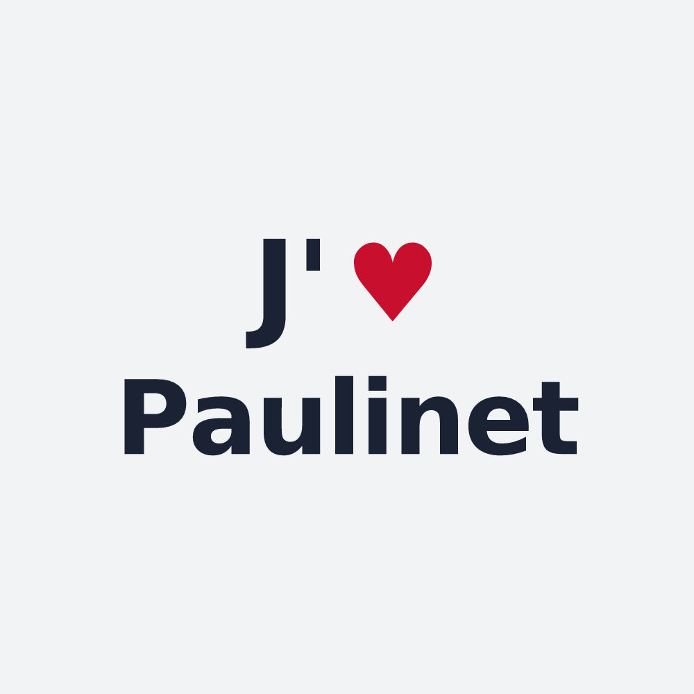 Poster personnalisé Paulinet — design J'aime Paulinet