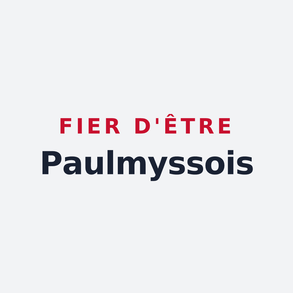 Poster « Fier d'être Paulmyssois » — design pour Paulmy