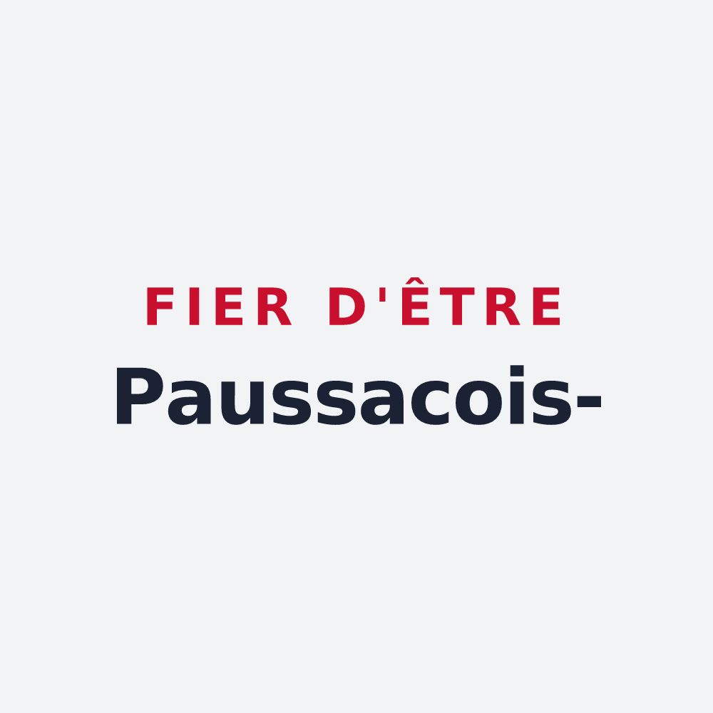 Poster « Fier d'être Paussacois- » — design pour Paussac-et-Saint-Vivien