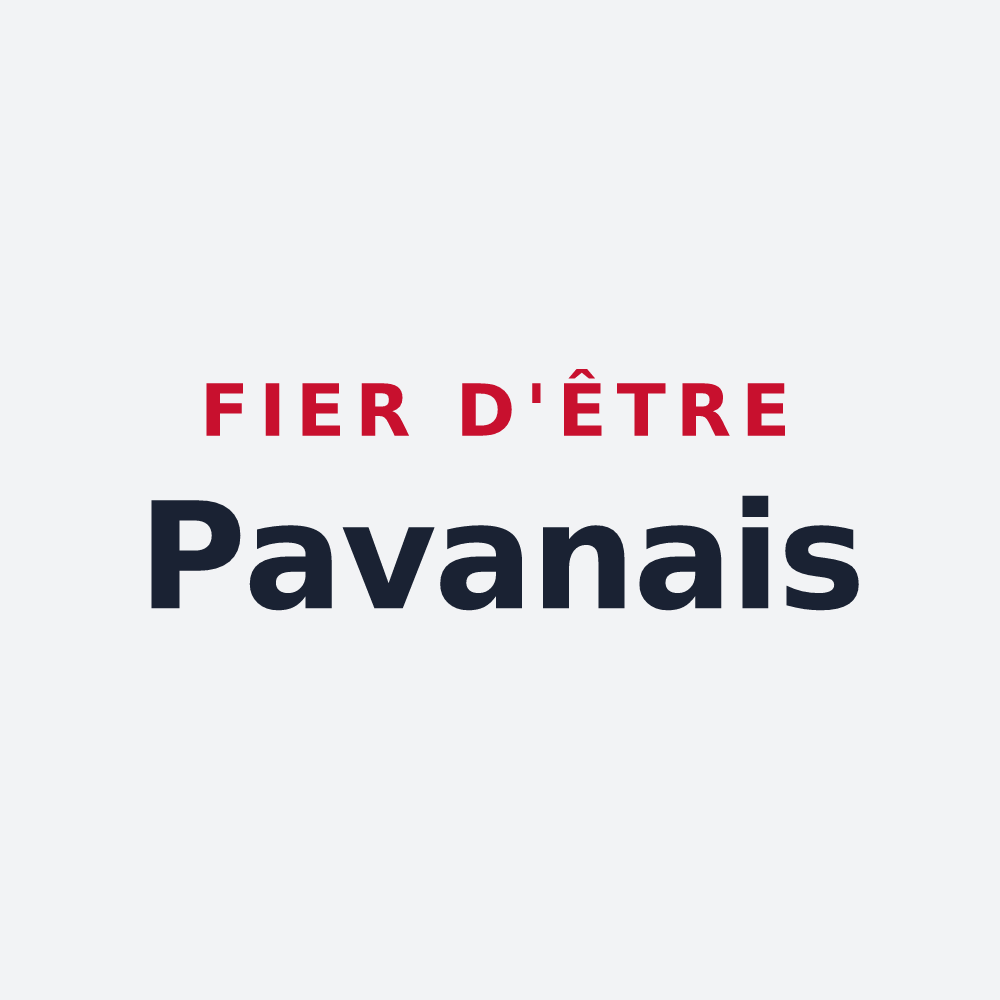 Poster « Fier d'être Pavanais » — design pour Pavant