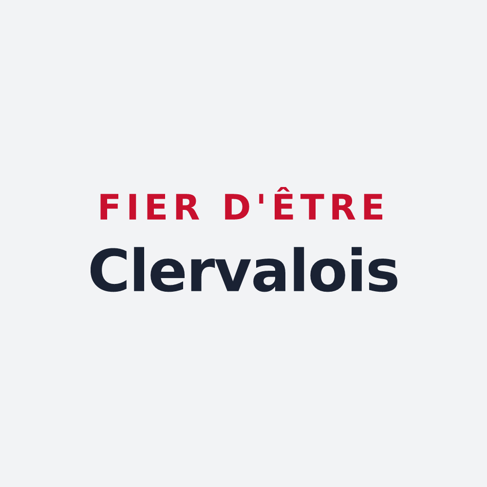 Poster « Fier d'être Clervalois » — design pour Pays-de-Clerval
