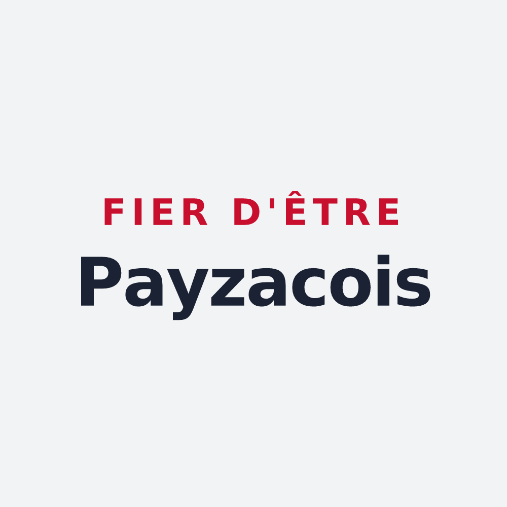 Poster « Fier d'être Payzacois » — design pour Payzac